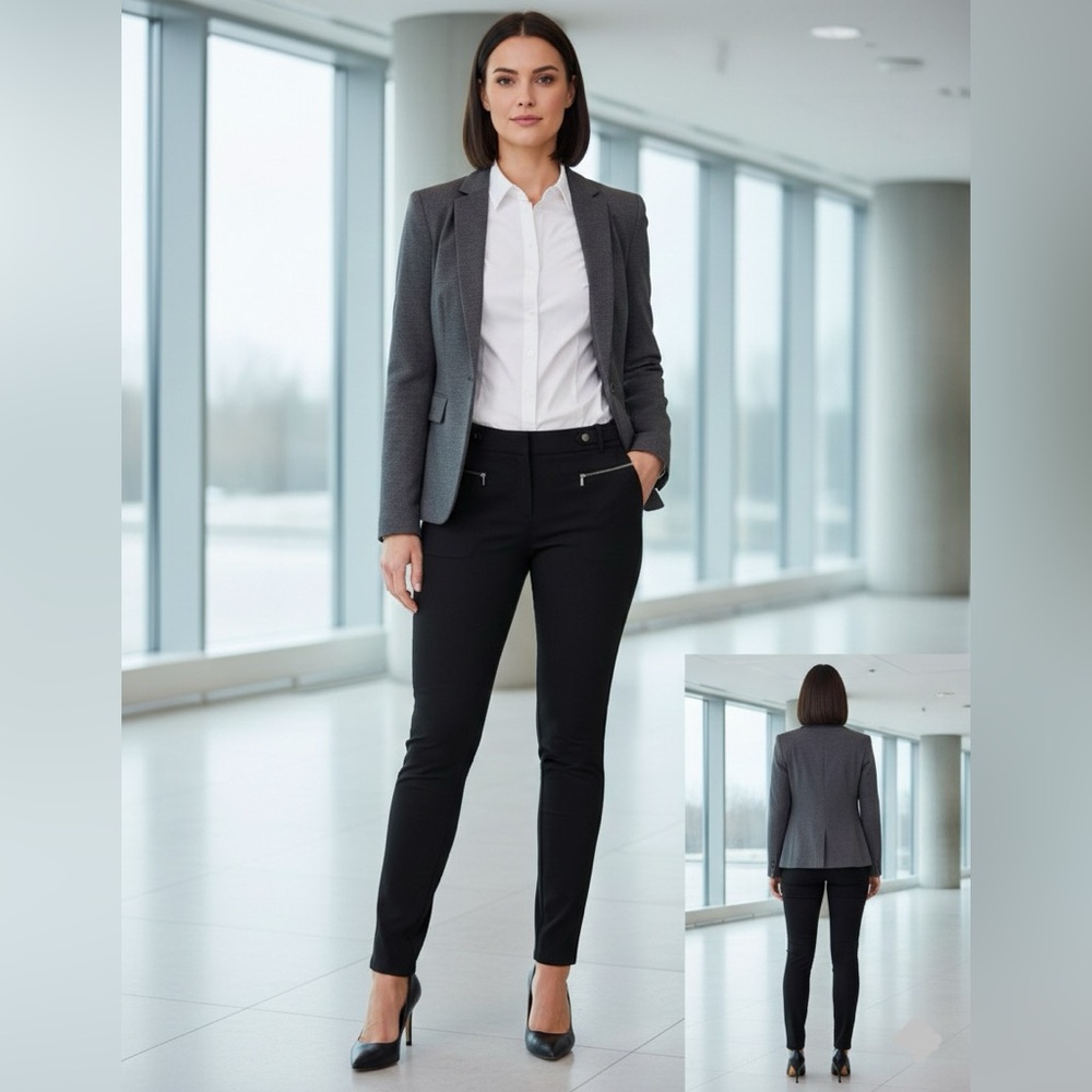 Premise Black Straight Leg Pants